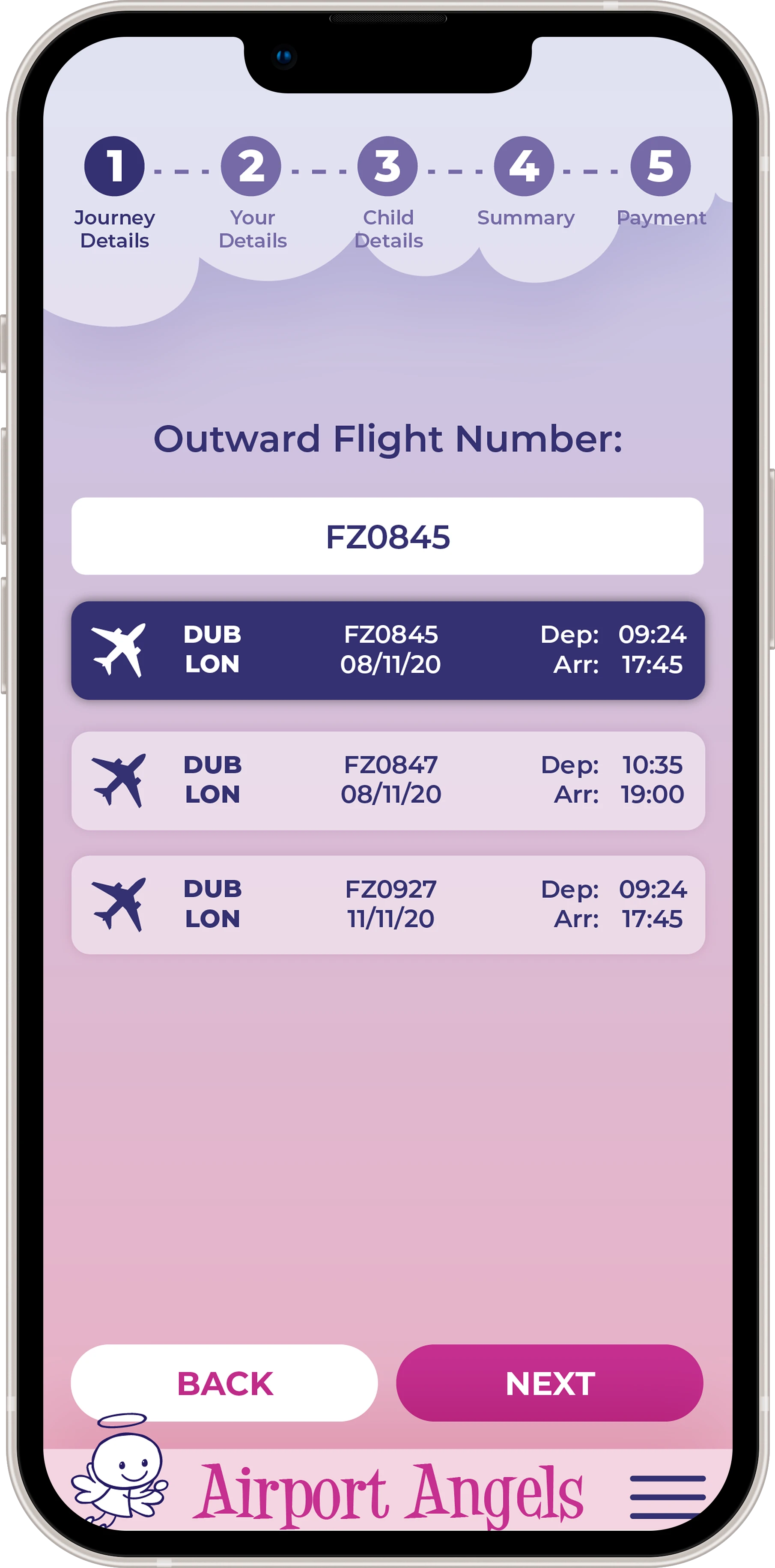 Website design and branding in Yorkshire - Airport Angels bespoke mobile app design and development