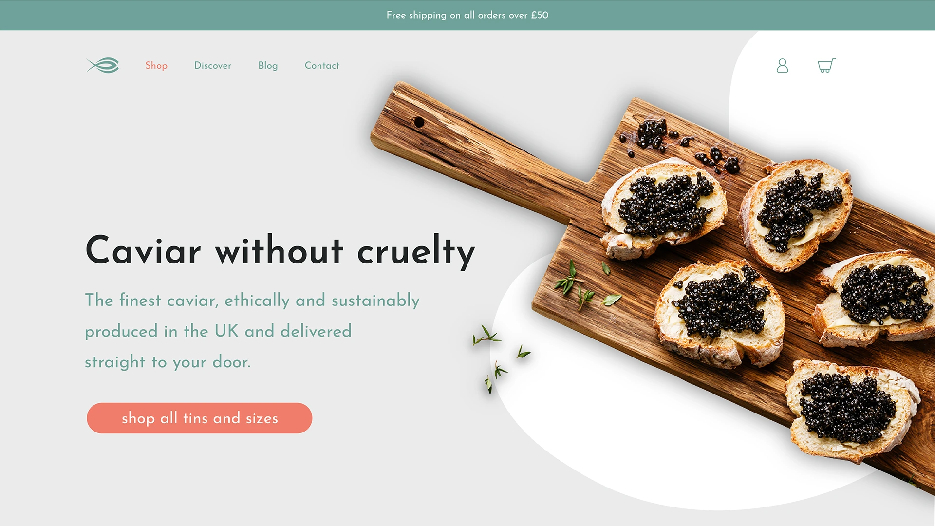 Website design and branding in Yorkshire - KC Caviar Shopify Theme Design