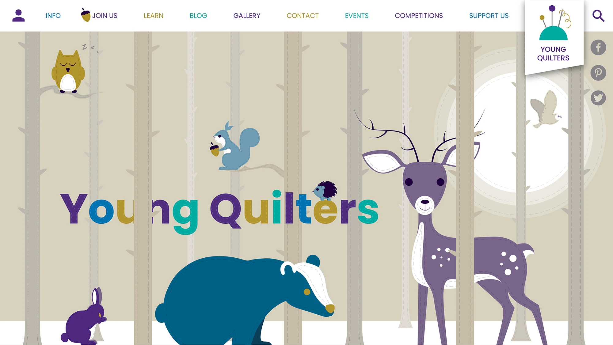 Website design and branding in Yorkshire - Young Quilters Bespoke theme design